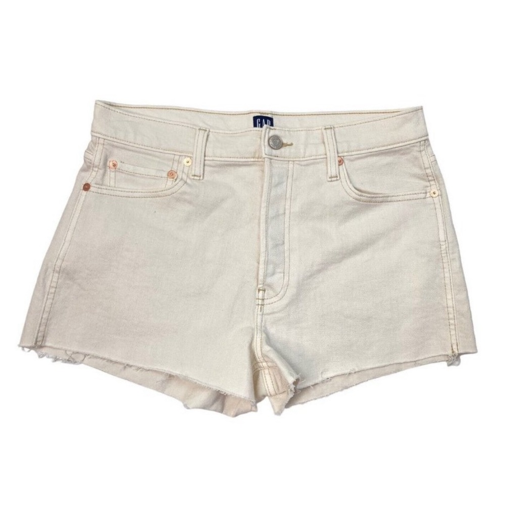 NWT - GAP Ivory Denim High-Rise Shorts